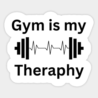 Gym is my theraphy Sticker